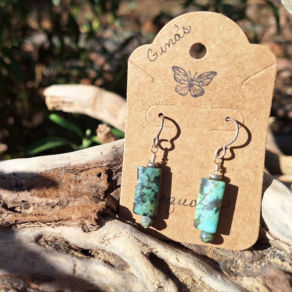 Turquoise and matching beab earrings